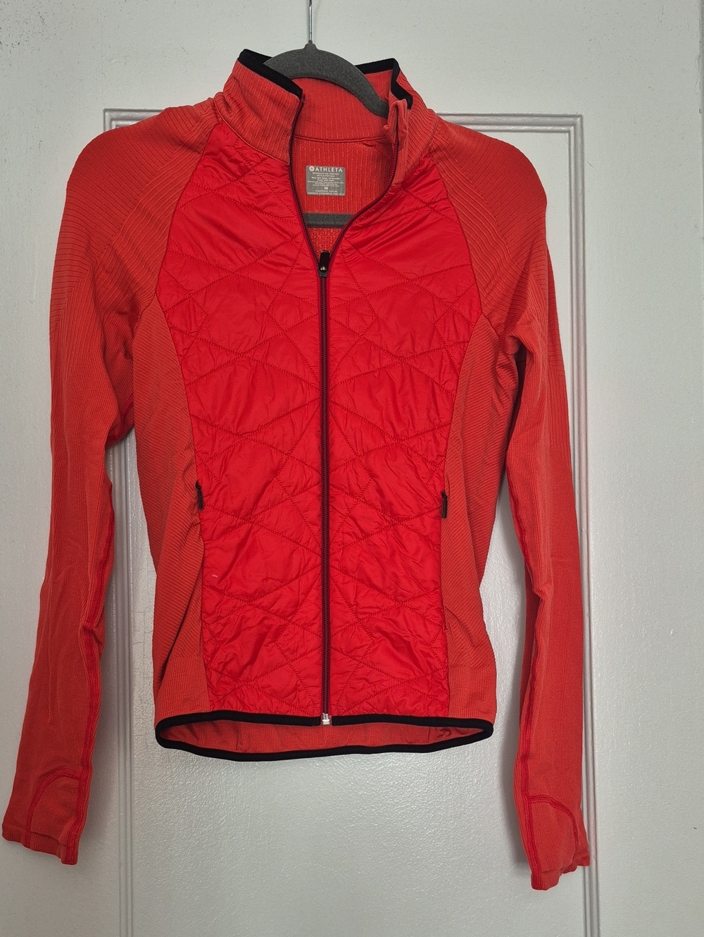 Athleta Flurry Force Insulated PrimaLoft Jacket In Matador Red